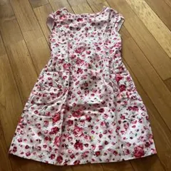 GAP KIDS フラワープリント ノースリーブワンピース M