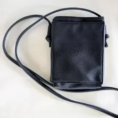 【極美品】お財布機能付き スマホショルダー 黒 ミニポシェット 軽量 多機能