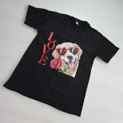 新品LOVE グラフィック Tシャツ ブラック XL