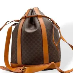 美品　CELINE セリーヌ　ショルダーバッグ　巾着　マカダム　ヴィンテージ