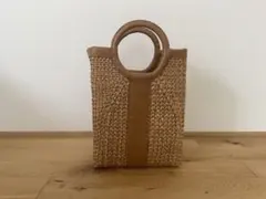 レザー　カゴバッグ