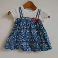 数回着用♡♥センスオブワンダー花柄ベビーTシャツ