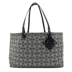 LOEWE　ロエベ　リピートアナグラム　トートバッグ　キャンバス　レザー