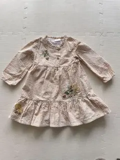 【美品】Next 花柄刺繍付きワンピース 12-18m 86cm