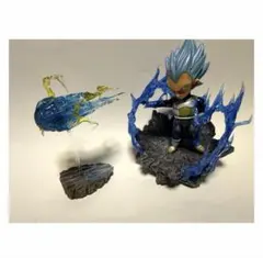 ドラゴンボール超 ワーコレ ベジータ リペイント 改造 ジオラマ エフェクト