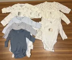 [みゆちゃん様専用]男の子 新生児用　肌着、ロンパース8枚セット