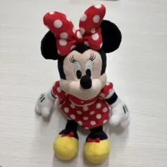 ディズニー　ミニー　ぬいぐるみチャーム　バッヂ　キーホルダー