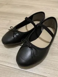 【19cm】【バレエシューズ 】【ブラック】【フォーマル】