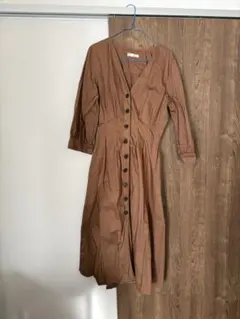 【美品】ZARA トレンチ風　ロングシャツワンピース　S Aライン