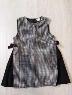 サイドプリーツチェックワンピース