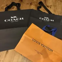 COACH & LOUIS VUITTON ショッピングバッグセット