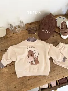 jujua ドッグプリント トレーナー　M