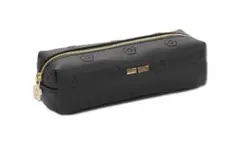 新品 MARY QUANT シンプルエンボスデイジースクエアペンケース ブラック