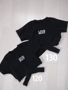 LOVE BOAT クロップドTシャツ 120/130
