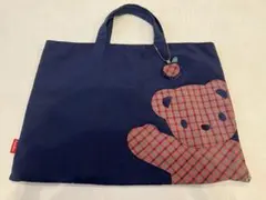 【値下交渉可】familiar ファミちゃん スクールバッグ 赤チェック