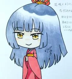 オリジナル　手書き　ハガキサイズ