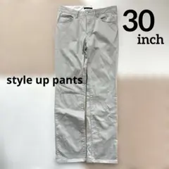 style up pants★ チノパン ライトグレー ★UNIQLO