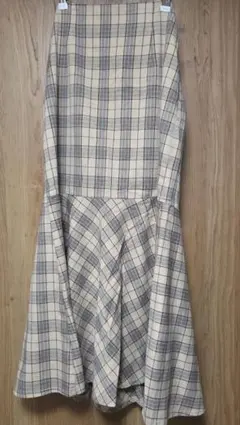 ロングスカート✨チェックフレア