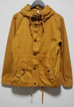 ⭐マウンテンジャケット フード付き パーカー 綿100% L マスタード