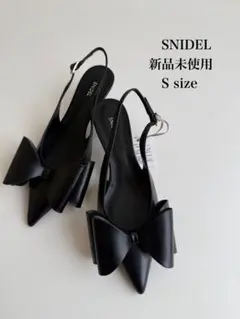 lun様専用SNIDEL バックストラップリボンサンダル ブラックL - メルカリ