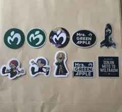 Mrs. GREEN APPLE ステッカー　ゼンジン　ミセスグリーンアップル