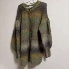 forksy. グラデーション ニットカーディガン