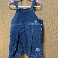 miki HOUSE デニムオーバーオール 100