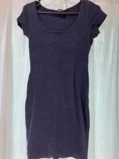レディースワンピース半袖　紺xs H&M
