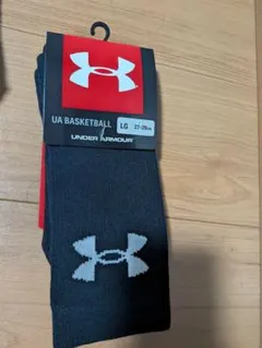 UNDER ARMOUR バスケットボールソックス ブラック LG27~29cm