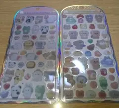 コットンパフィーシール　アニマル　2枚セット