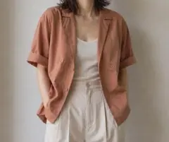【新品・タグ付き】BEAMS コットン 洗える 半袖ジャケットのサムネイル