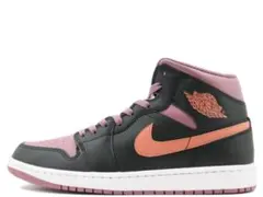 Nike Air Jordan 1 Mid ブラック/ピンク/オレンジ