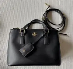 美品！Tory Burch ブラックレザー ハンドバッグ