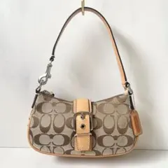 極美品 コーチ ワンショルダーバッグ アクセサリーバッグ ソーホー シグネチャー