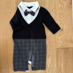 タキシード風キッズ服 ボウタイ付き