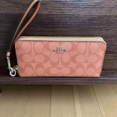 COACH 長財布 CW778 ピンク リスト付き - メルカリ