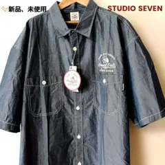 ✨新品、未使用　STUDIO SEVEN ×GU　半袖ワークシャツ 2XLシャツ