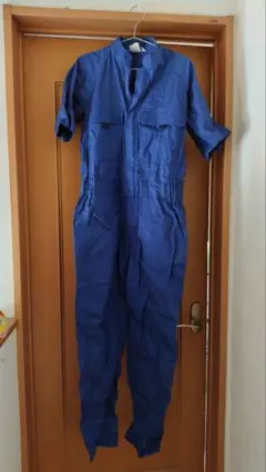 つなぎ　オーバーオール　ブルー　綿100%　　作業着　DIY 　SnowMan