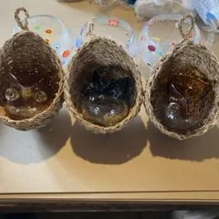 アジアン雑貨　フクロウの小物入れ　3点のサムネイル