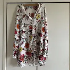 ZARA WOMAN 花柄 長袖シャツ ブラウス