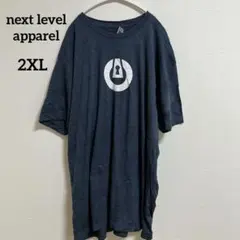 希少✨ 非売品✨【2XL】 企業ロゴT Tシャツ ネイビーブルー テック系 紺