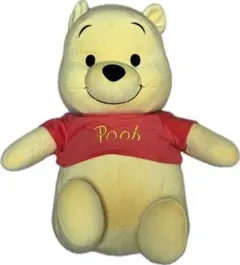 プーさん 中型ぬいぐるみ 赤いシャツ付き
