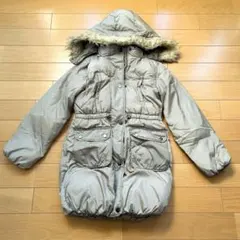 GAPkids ギャップキッズ ダウンコート フード付き カーキ 160