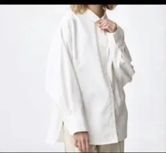 GU ドルマンスリーブシャツ　XL 白