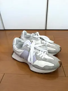 newbalance 327 スニーカー 25.0cm 白グレー