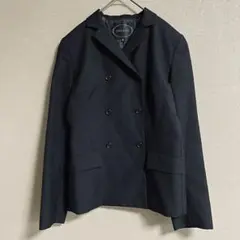 【美品】UNTITLED ツイルダブルテーラードジャケット ブラック スーツ