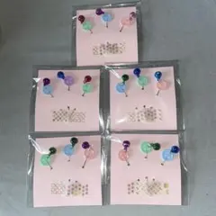핸드메이드 마치 니들 버튼 앤 벨 세트, 5팩, 15개