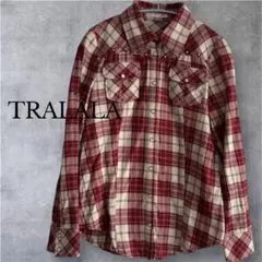 TRALALAトゥララ　チェック柄　長袖シャツ