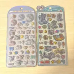 コットンパフィーシナモロールシナモン　うるちゅるポップシールトムアンドジェリー