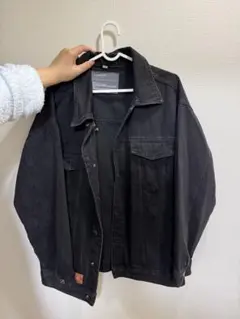 ブラックデニムジャケット デニムジャケット